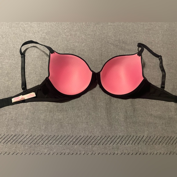 Victoria's Secret Black Bra with Pink and Yellow Floral Accents - Picture 5 of 7